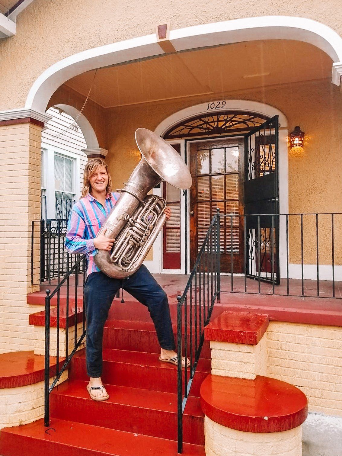 man with saxaphone