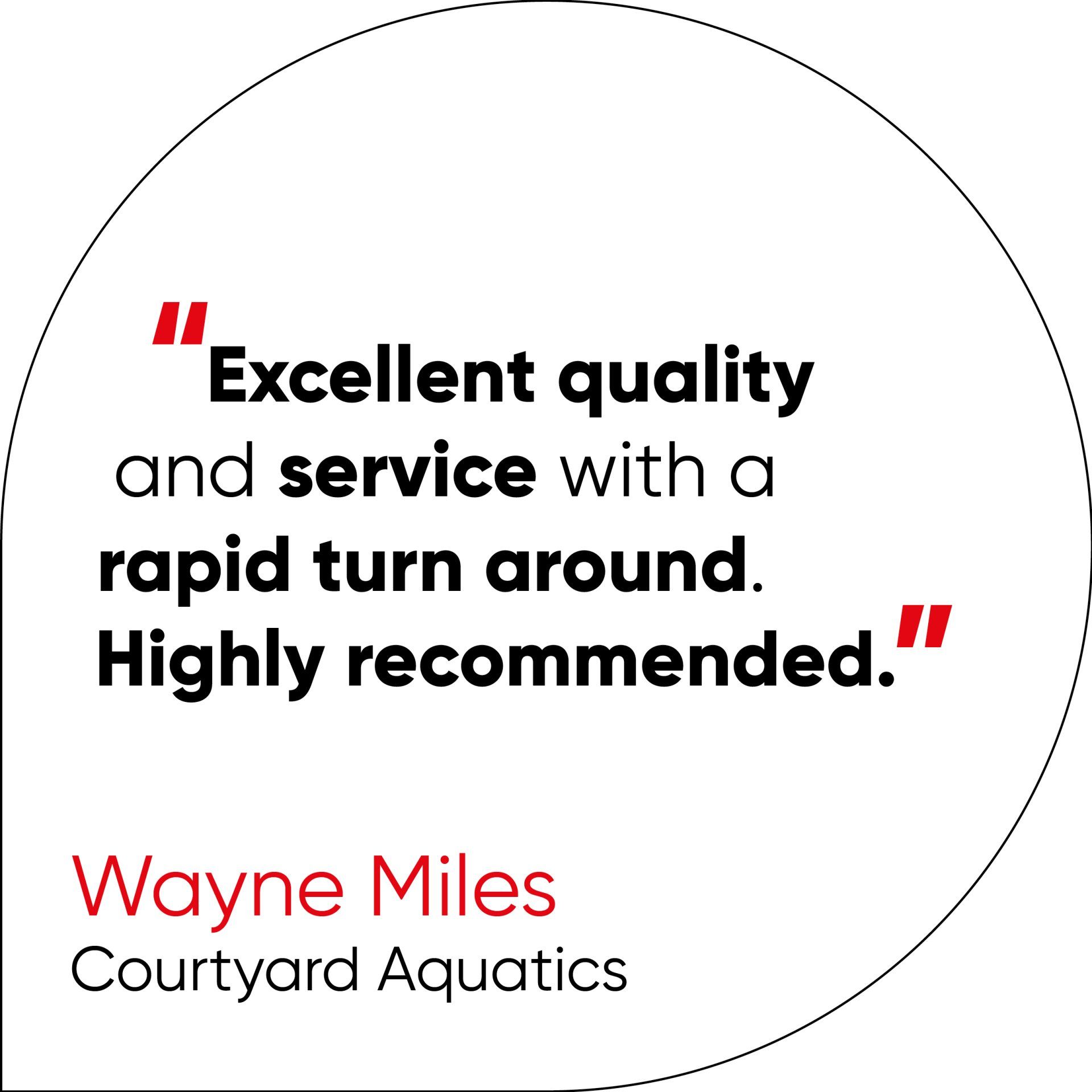 Excellent quality and service with a rapid turn around. Highly recommended.