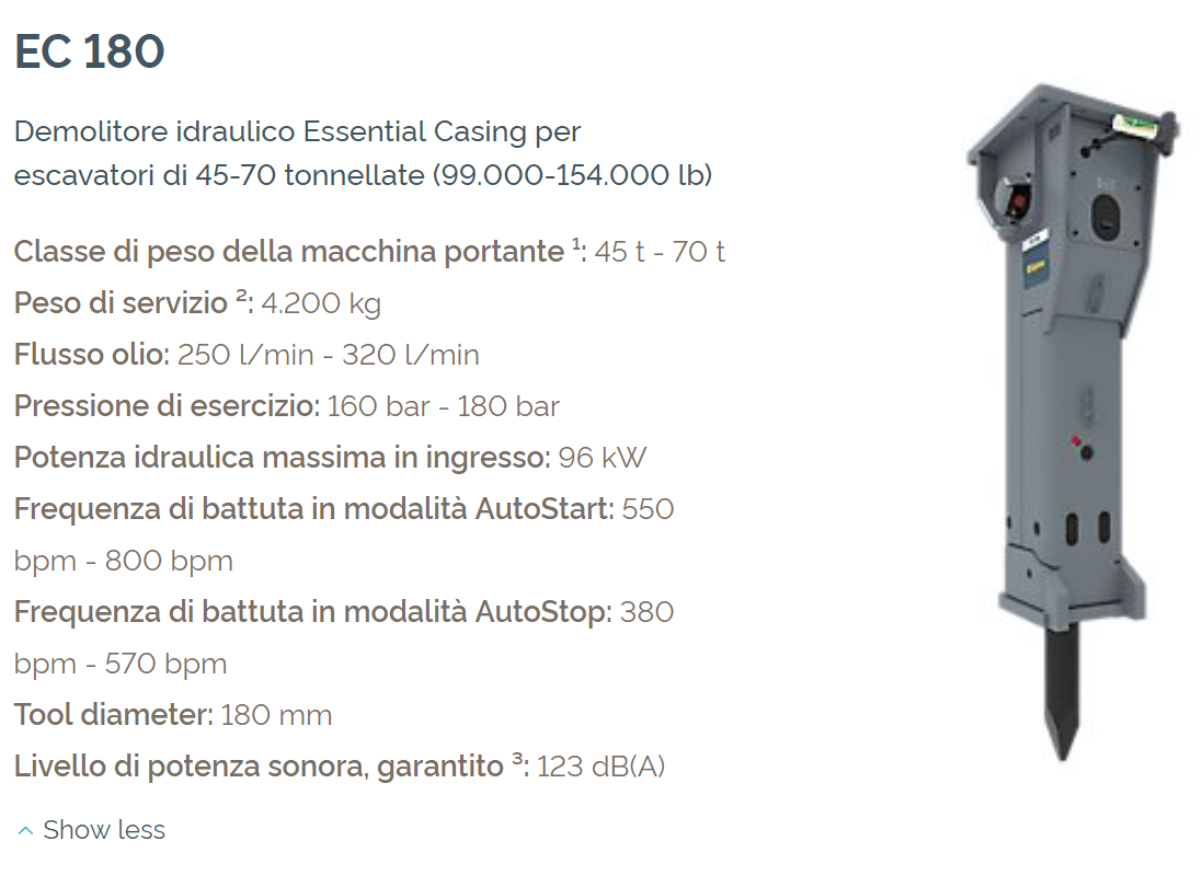 demolitore EC 180