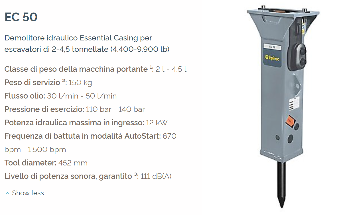 demolitore EC 50
