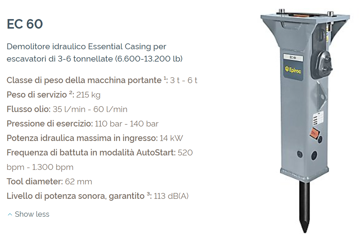 demolitore EC 60