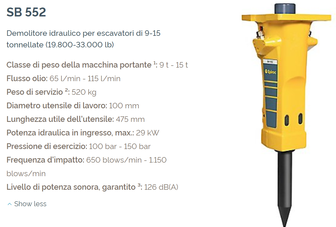 Demolitore SB 552