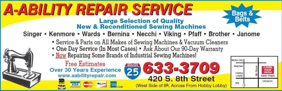 Sewing Machine ad 2017