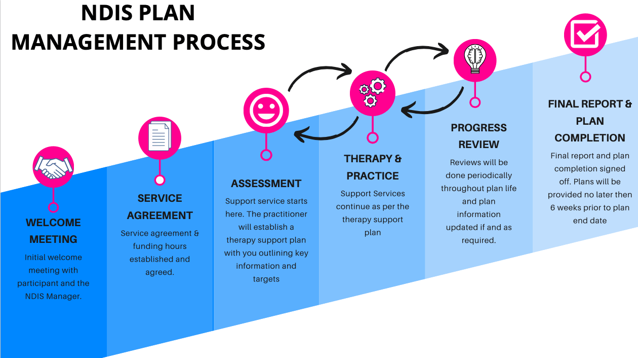 A diagram of the ndis plan management process