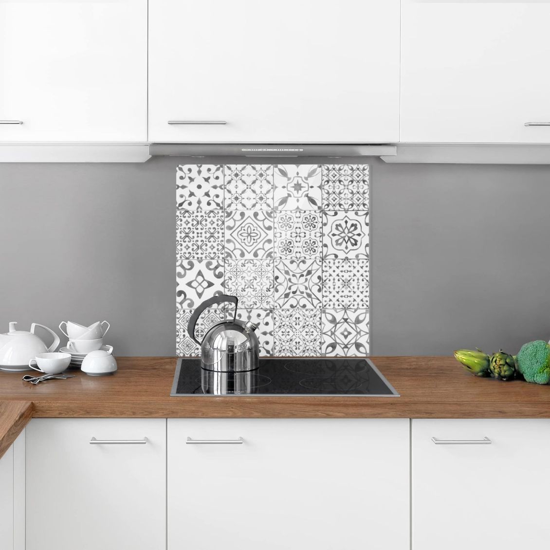 top da cucina moderno in cristallo