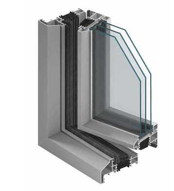 Aluminium kozijn met staalrenovatie profiel