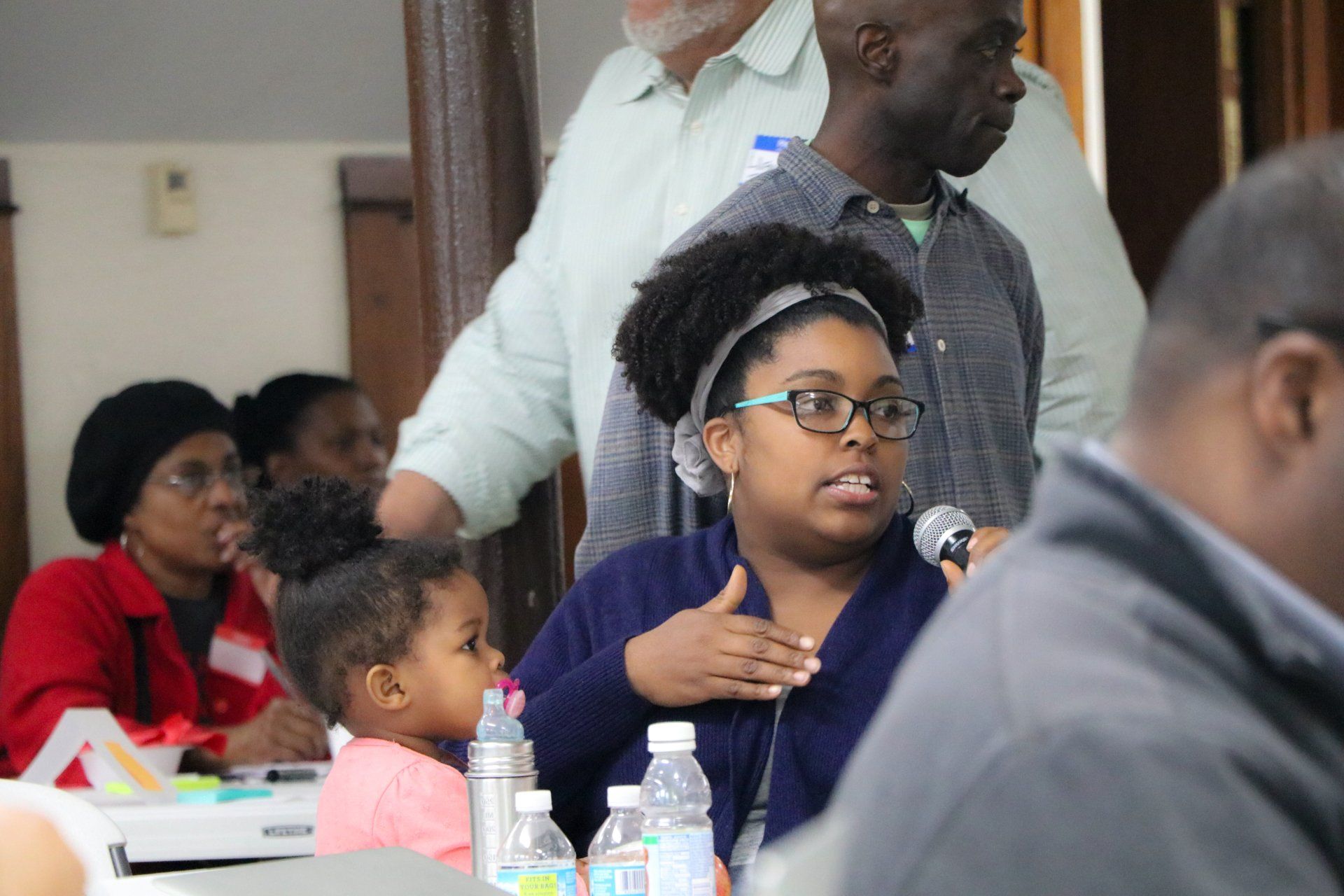 Image: Resident providing input on public-facing technology