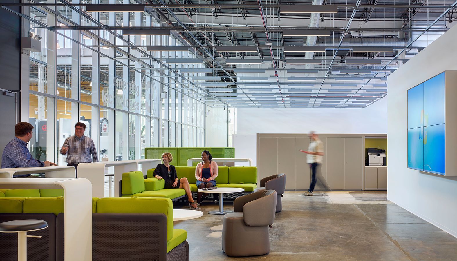 Image: City Tech work space and team members