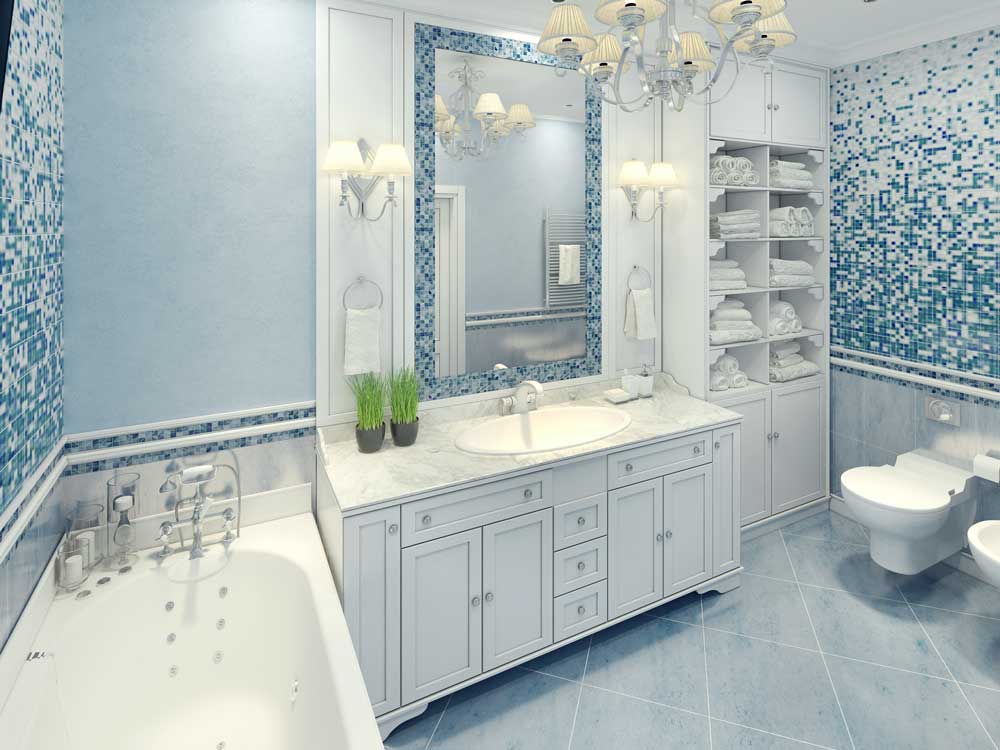 Illuminazione bagno classico