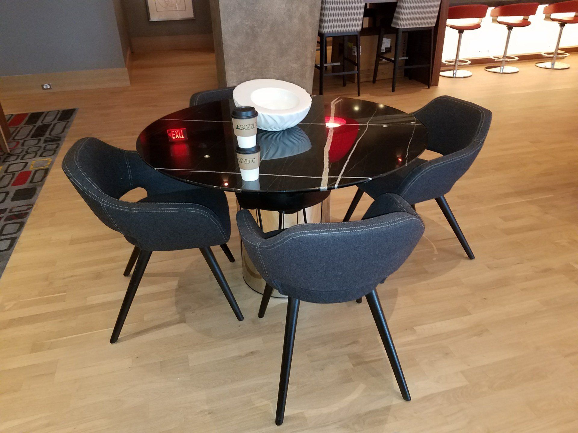 break room table with chairs by dismantlefurniture