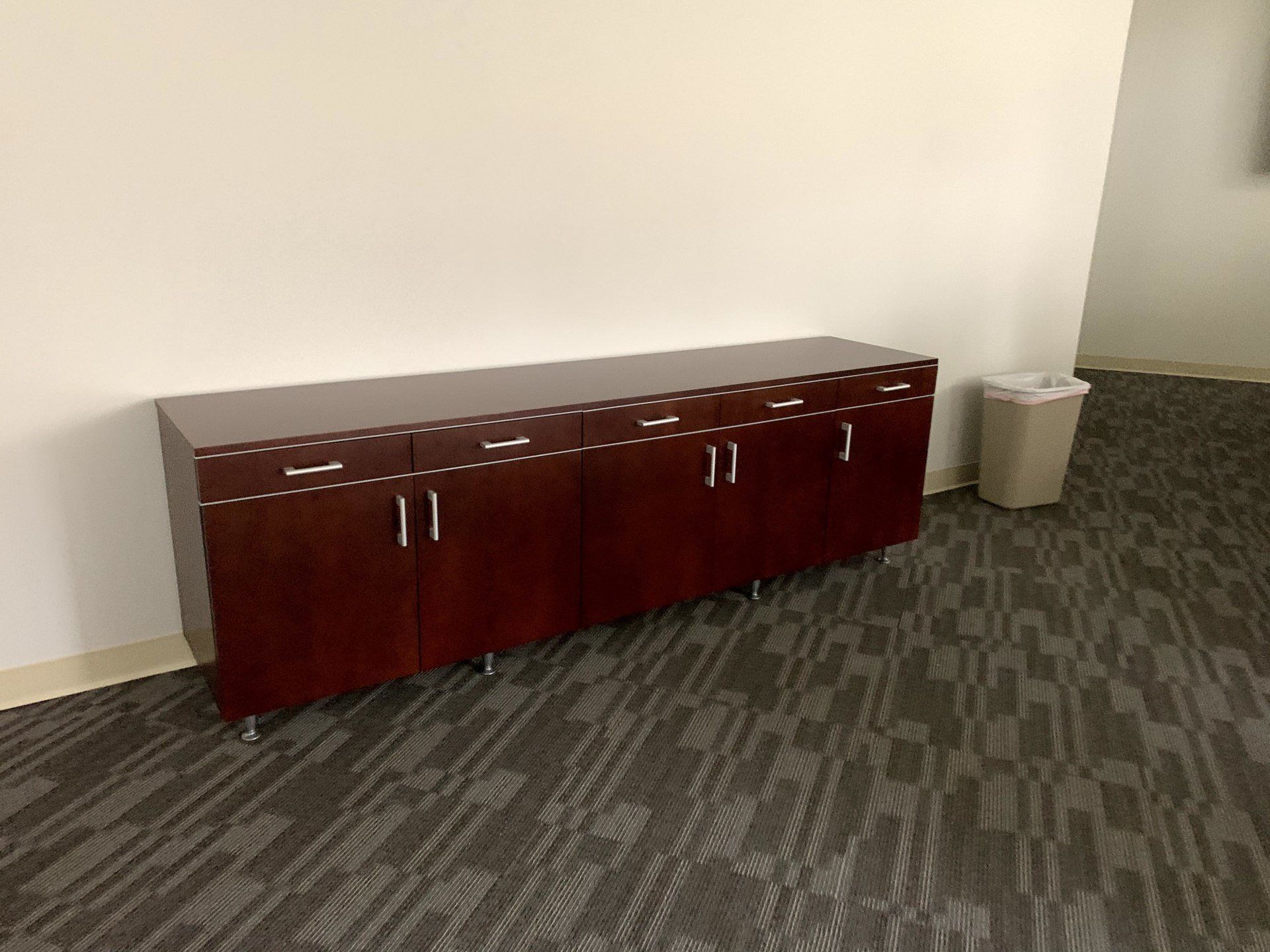 brown oak office drawers desk by furniture assembly team