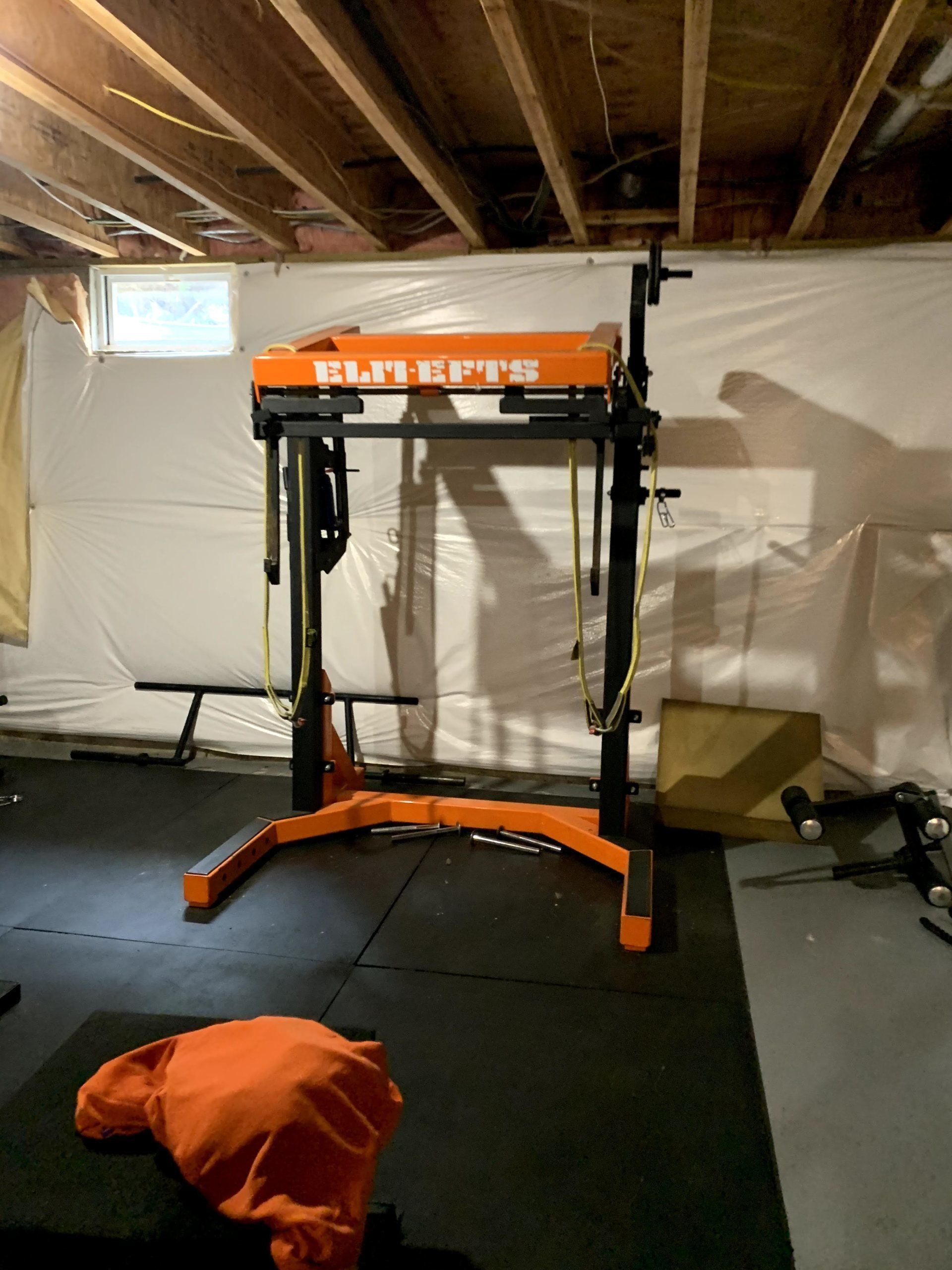 orange elmefts home gym system assembled by dismantle furniture