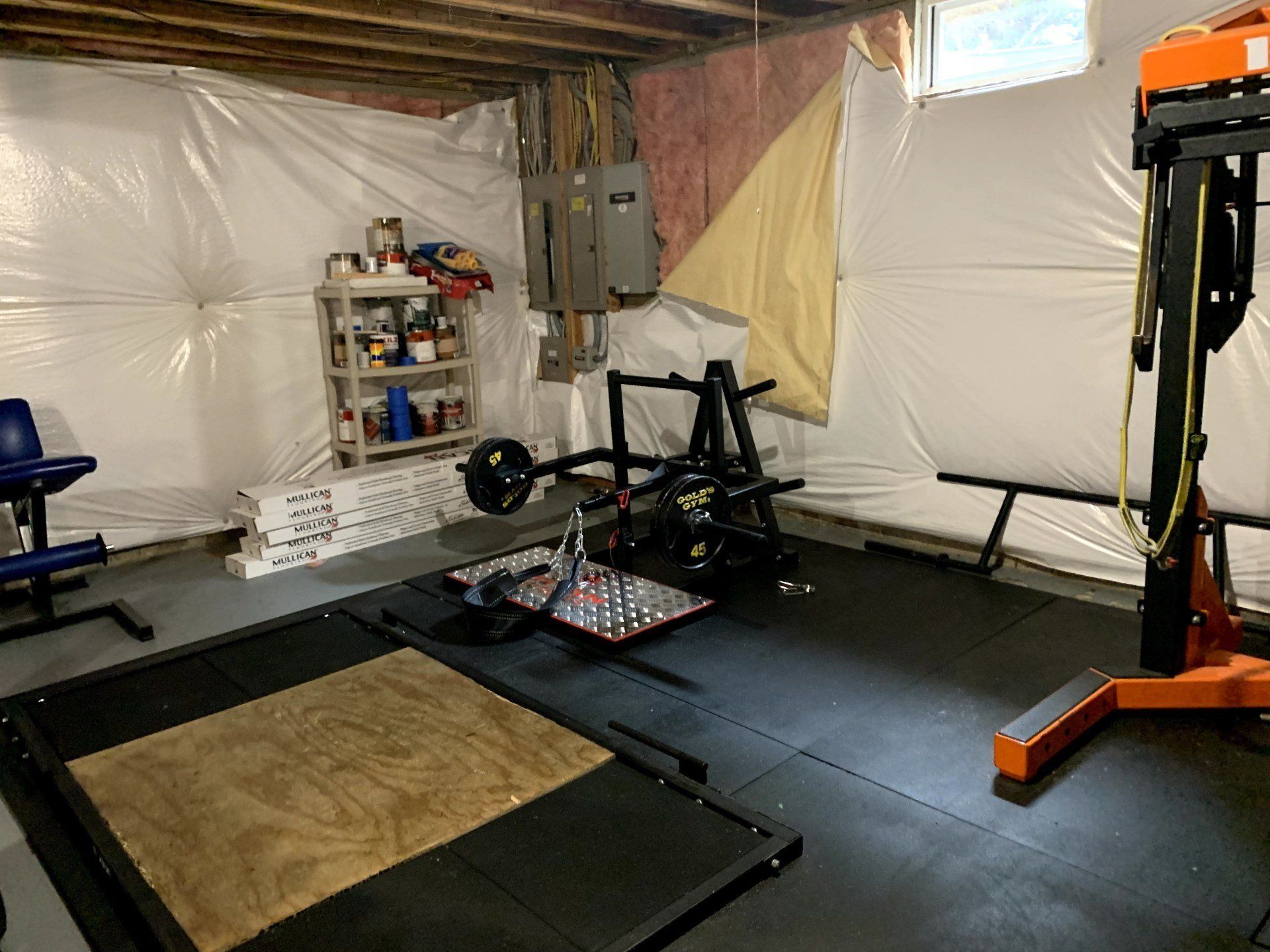 Gold's Gym leg machine assembled by dismantle furniture