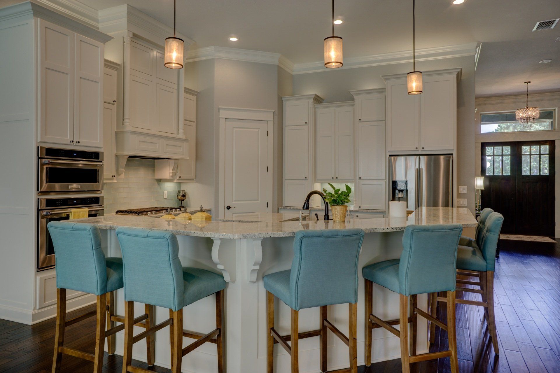 Kitchen cabinet with kitchen island disassembled by Dismantle Furniture Company