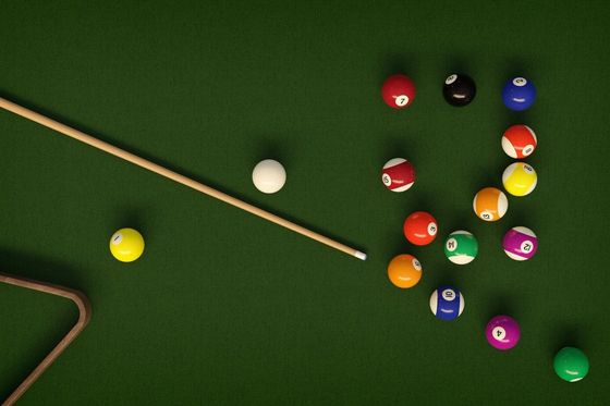 Wood billiard table disassembled by Dismantle Furniture Company