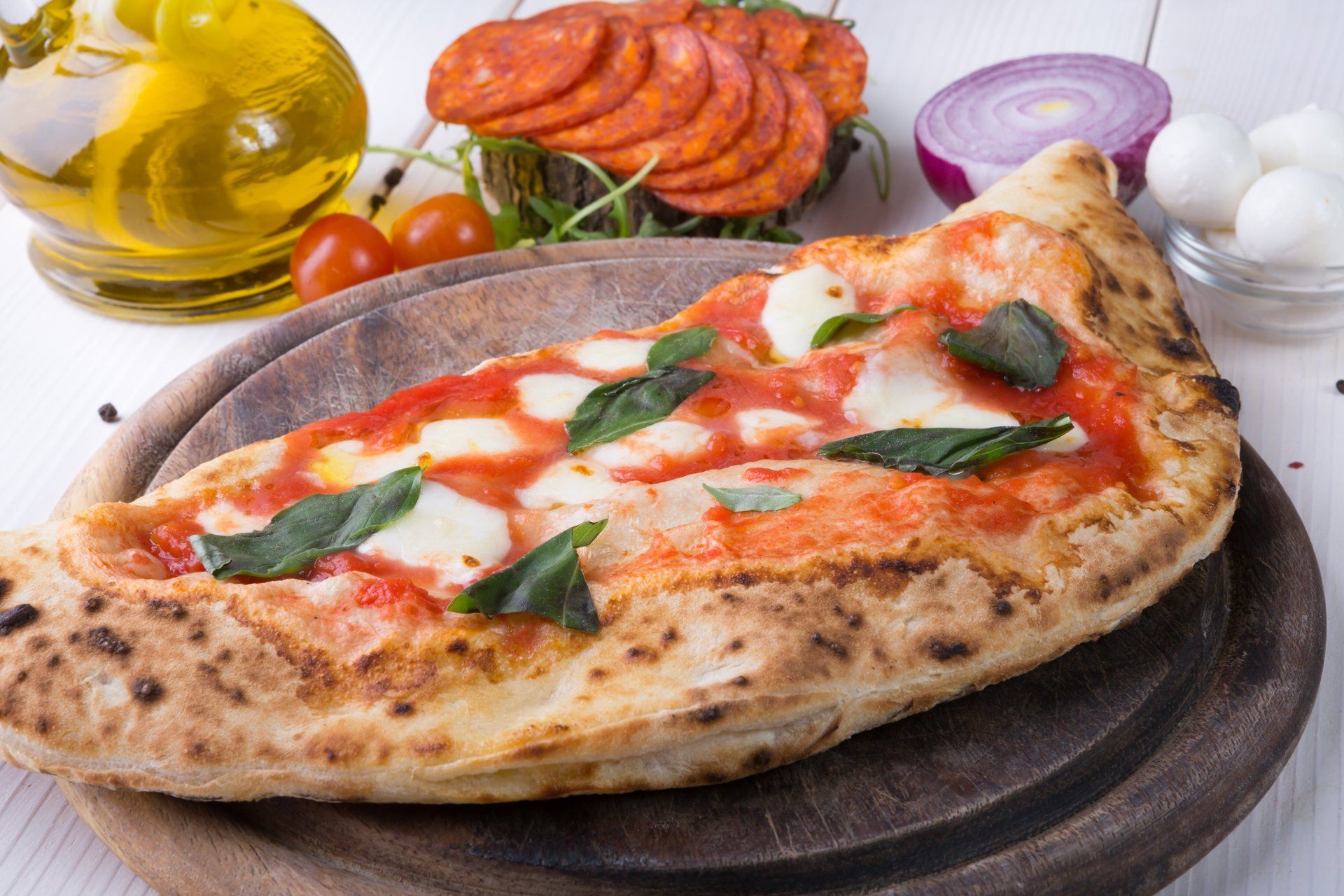 Pizza Margherita cotta al forno