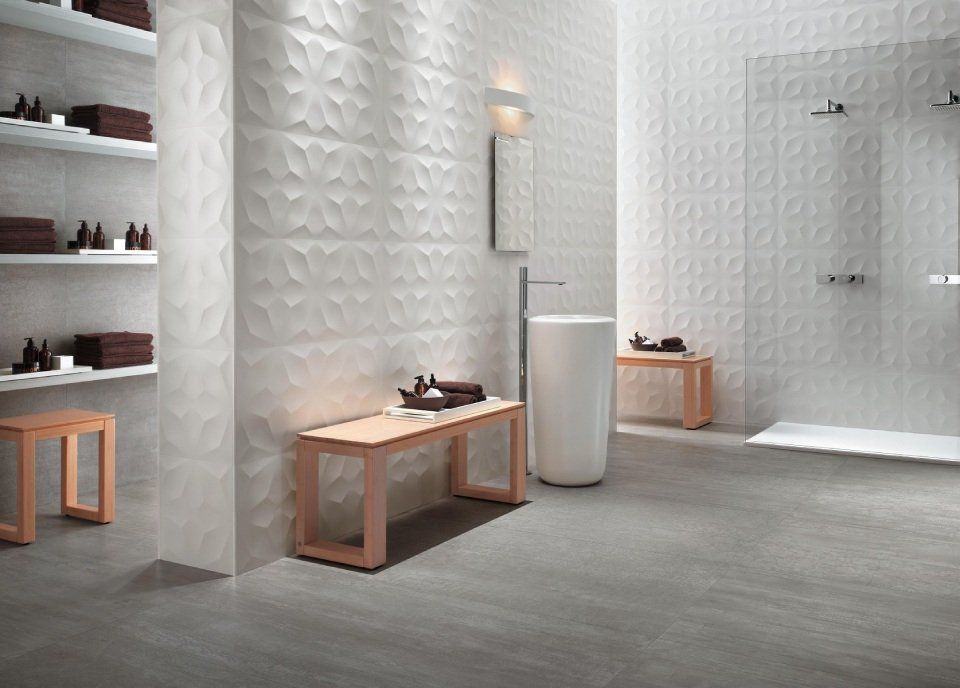 bagno rivestito in ceramica