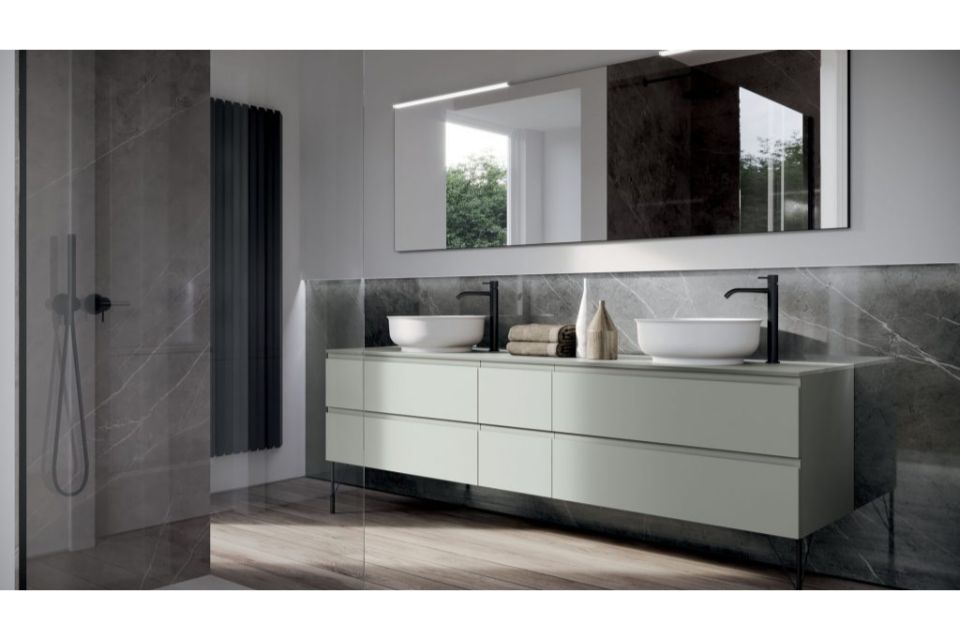 mobile bagno in legno laccato