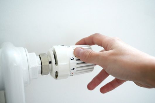 Central heating system nob setting
