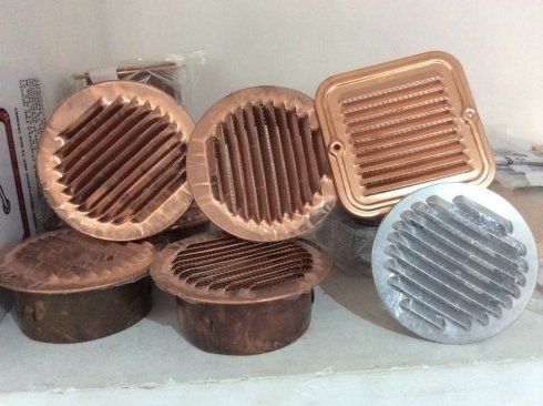 coperture in rame di condotti d'aria