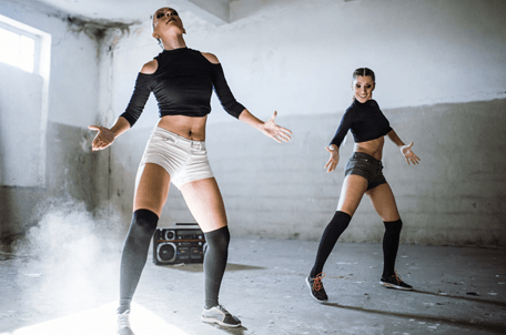 Contemporary dance class