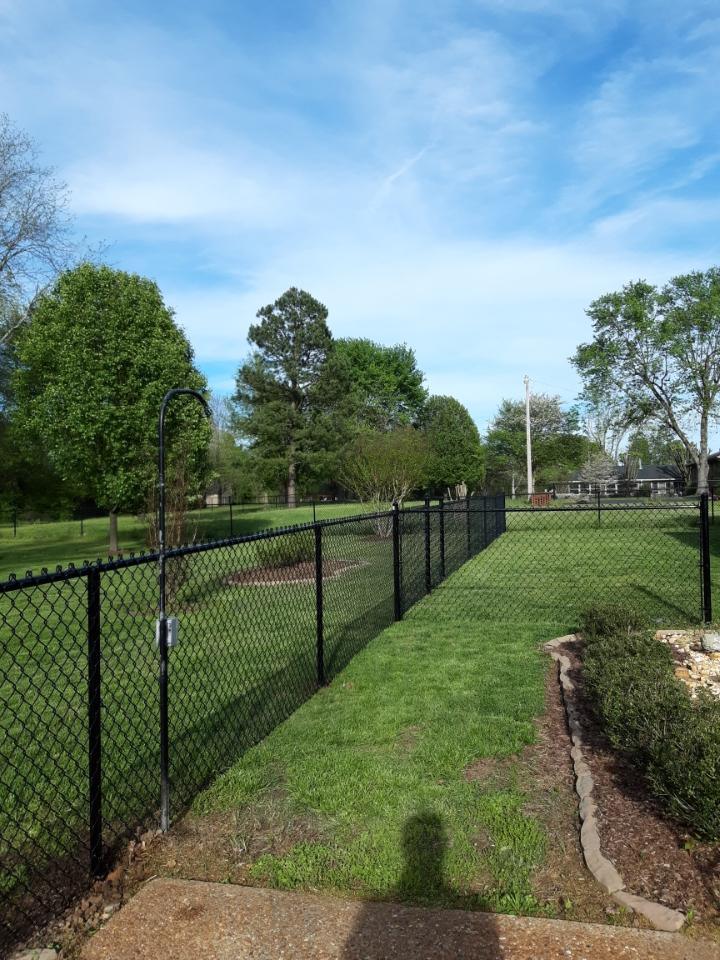Medal residential fence in Nashville Tennessee