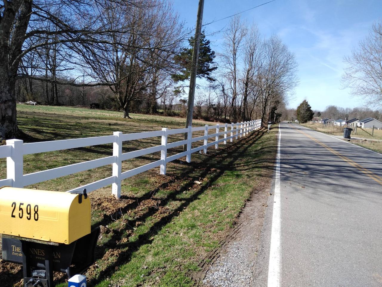 white country fence
