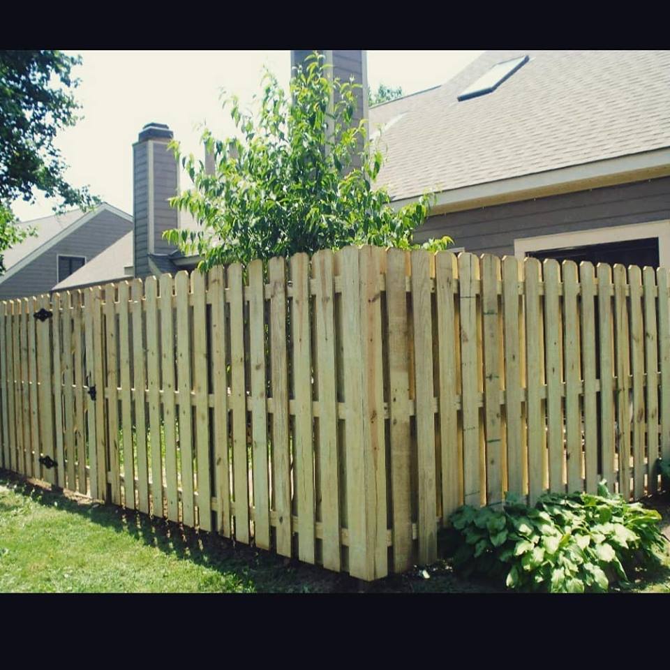 wood fence for back yard