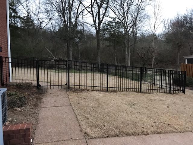 residential black medal fence