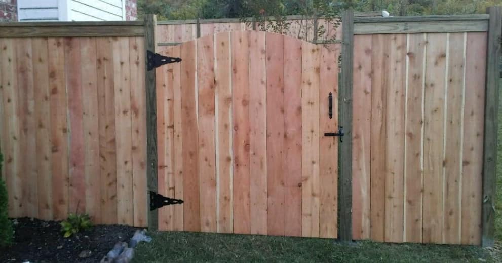custom modern gated fence