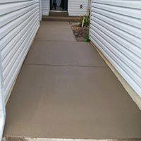 In Between Sidewalk — Sidewalk between the Two House in Louisville, KY