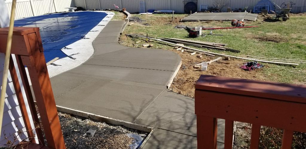 Concrete Sidewalk Construction — Sidewalk Flooring Top View 2 in Louisville, KY