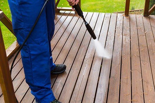 Dirt Cleaning — Cleaning wooden terrace in St, Iola, WI Dirt Cleaning — Cleaning wooden terrace in St, Iola, WI