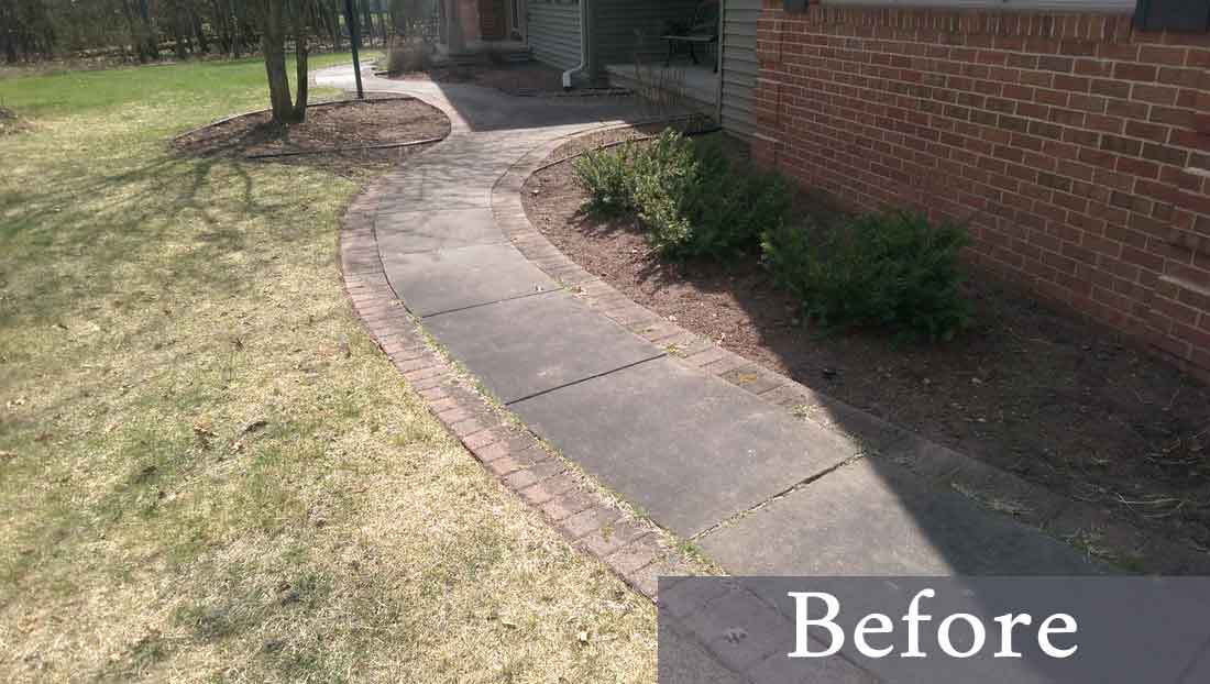 Commercial Cleaning — Dirty Sidewalks in St, Iola, WI