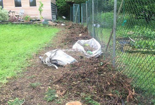 Weeding and trimming