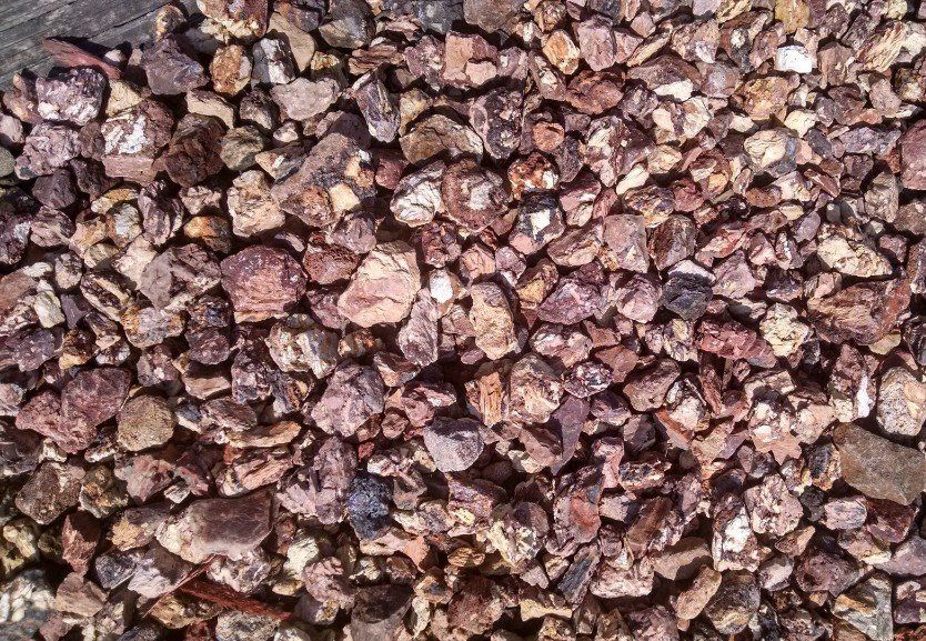 Multicolor river stone
