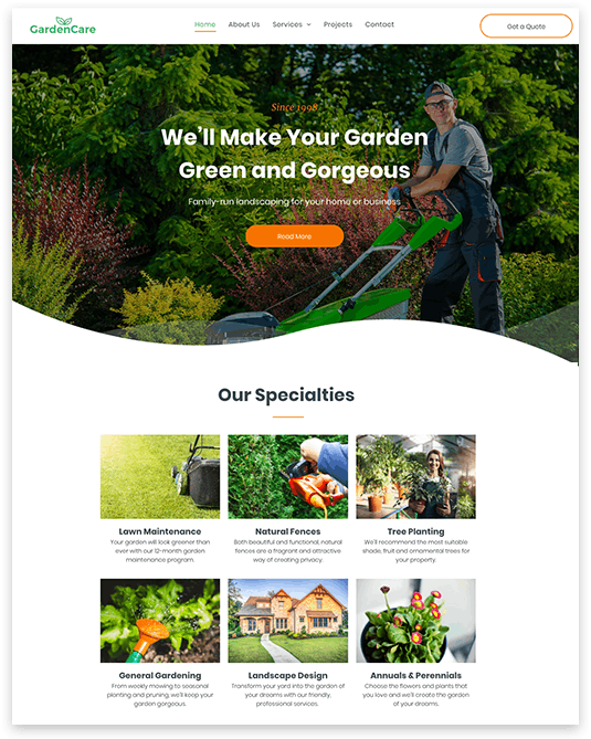 Garden Care Desktop - Cohesive Digital