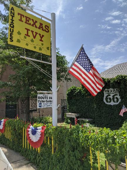 Texas Ivy Antiques on Route 66 in Amarillo, TX