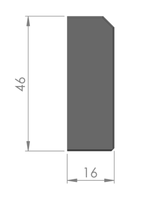 Hardened jaw with smooth surface dwg1