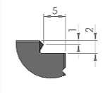Hardened jaw 2 mm teeth dwg1