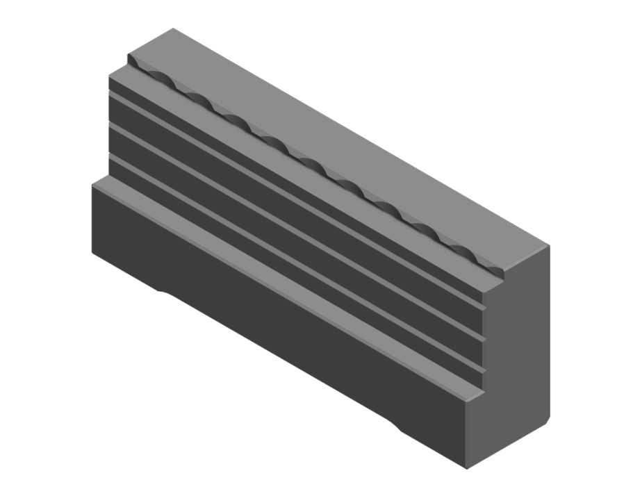 Hardened jaw for 5-Axis vice