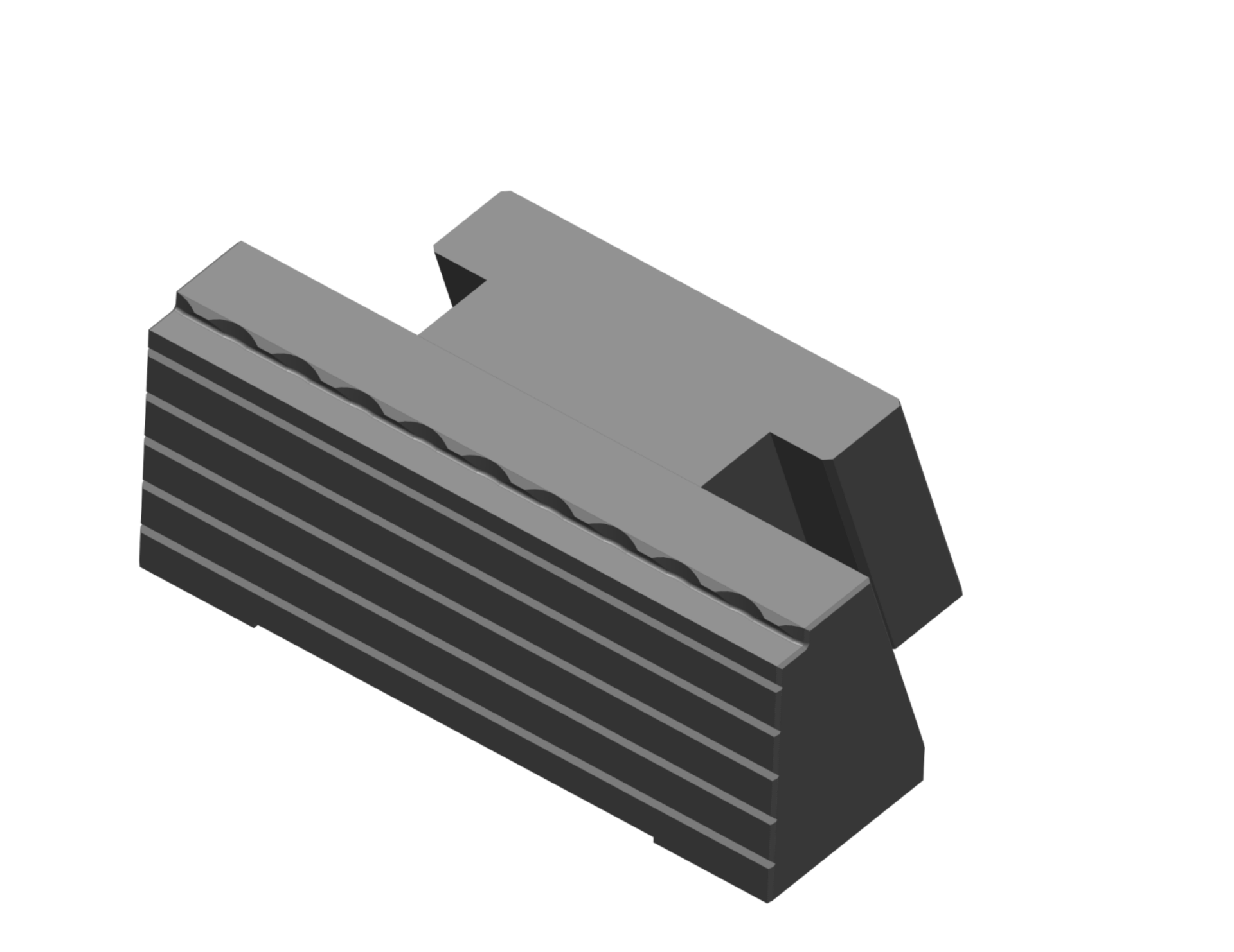 HB4000 hardened fast changeable jaw with pull-down