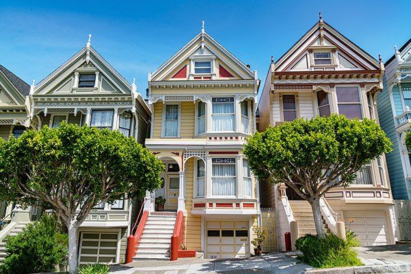 Alamo Square Painted Ladies in San Francisco, CA.