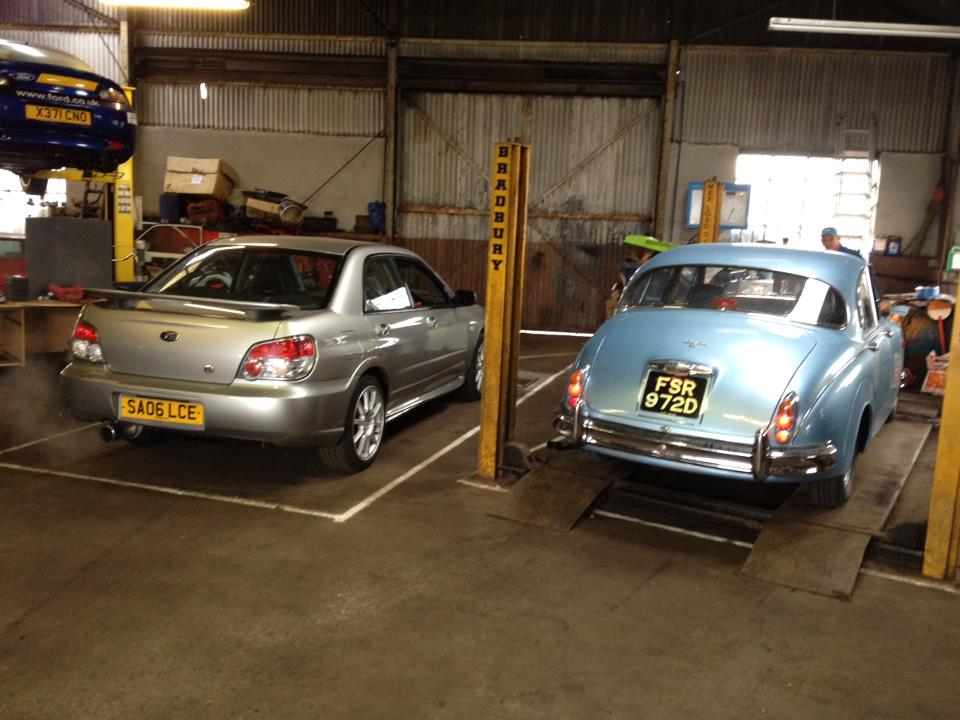 Cars in the garage
