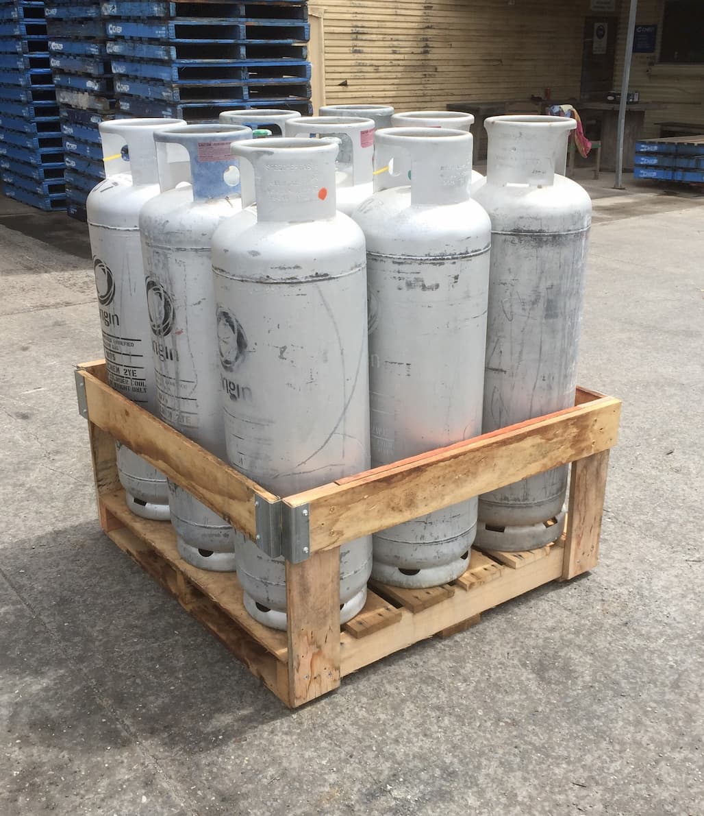 Pallet For Gas Tank — Pallet Supplier in North Rockhampton, QLD