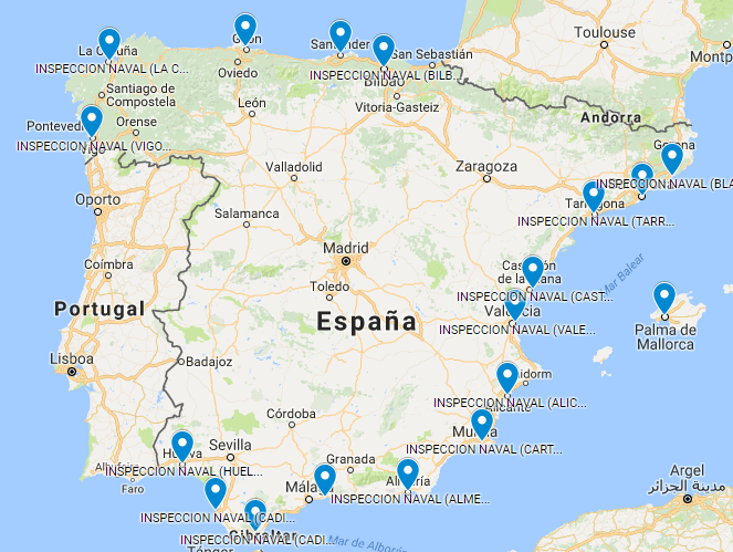 Perito Naval - Offices in Spain