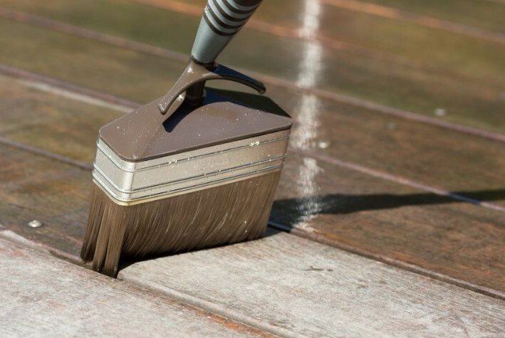 Surrey Handyman Painting and Staining Wood Deck