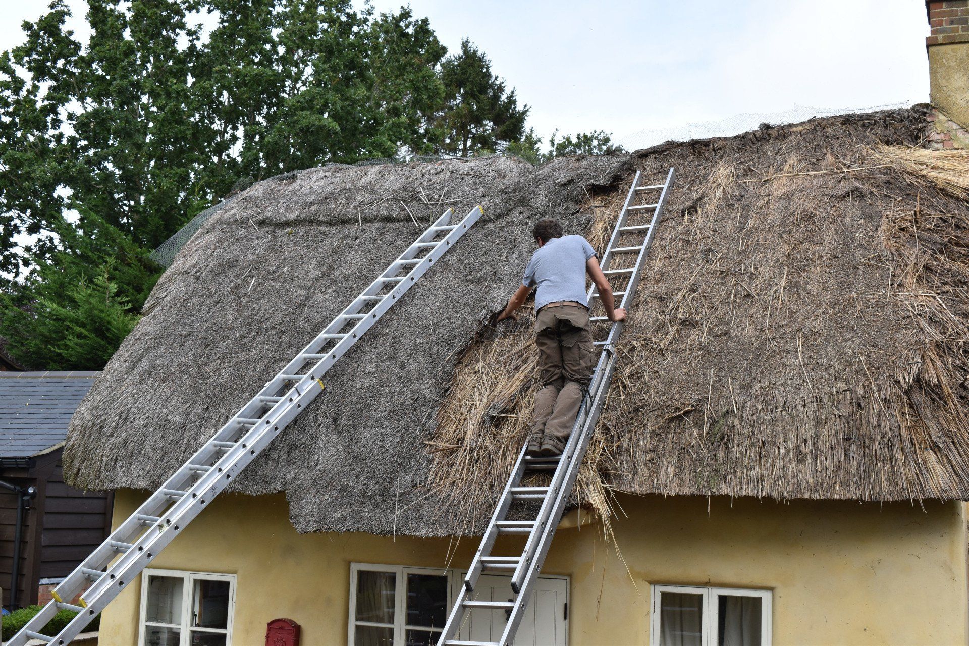 work in progress rethatch stone