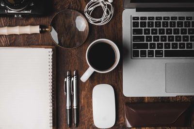 Funeral planning online - Coffee and keyboard