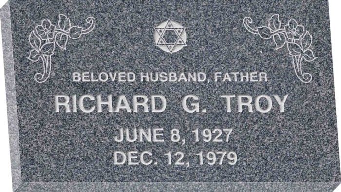 Jewish Gravestone - Gray